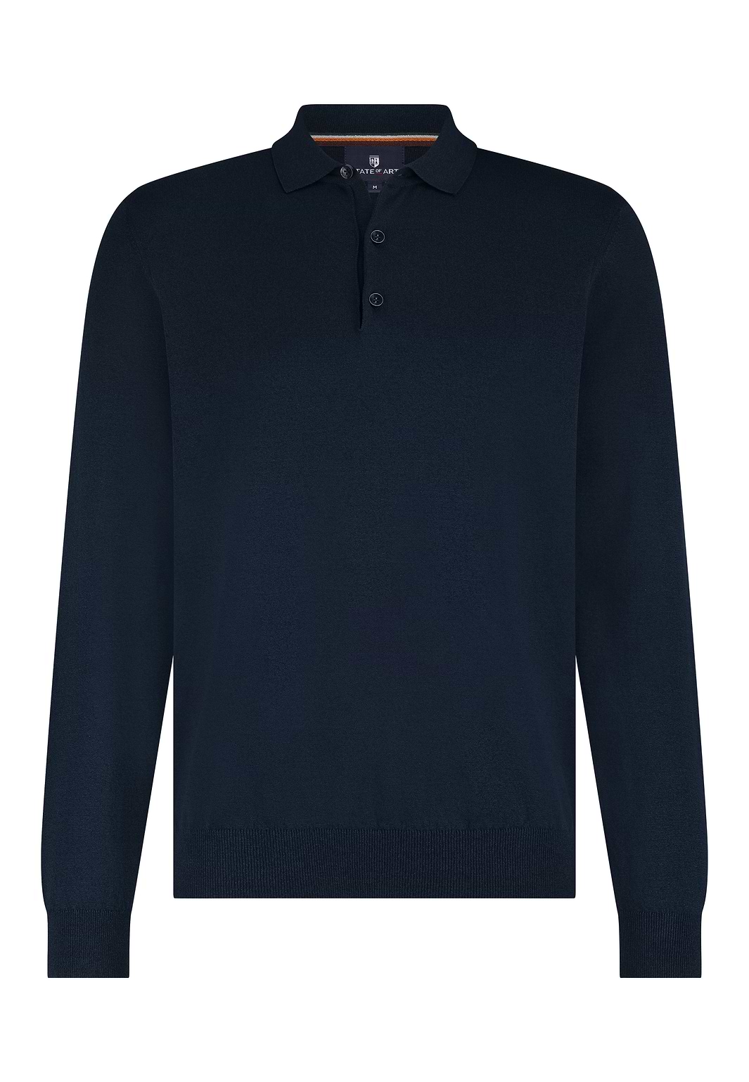 Gebreide-polo-van-een-katoenmix