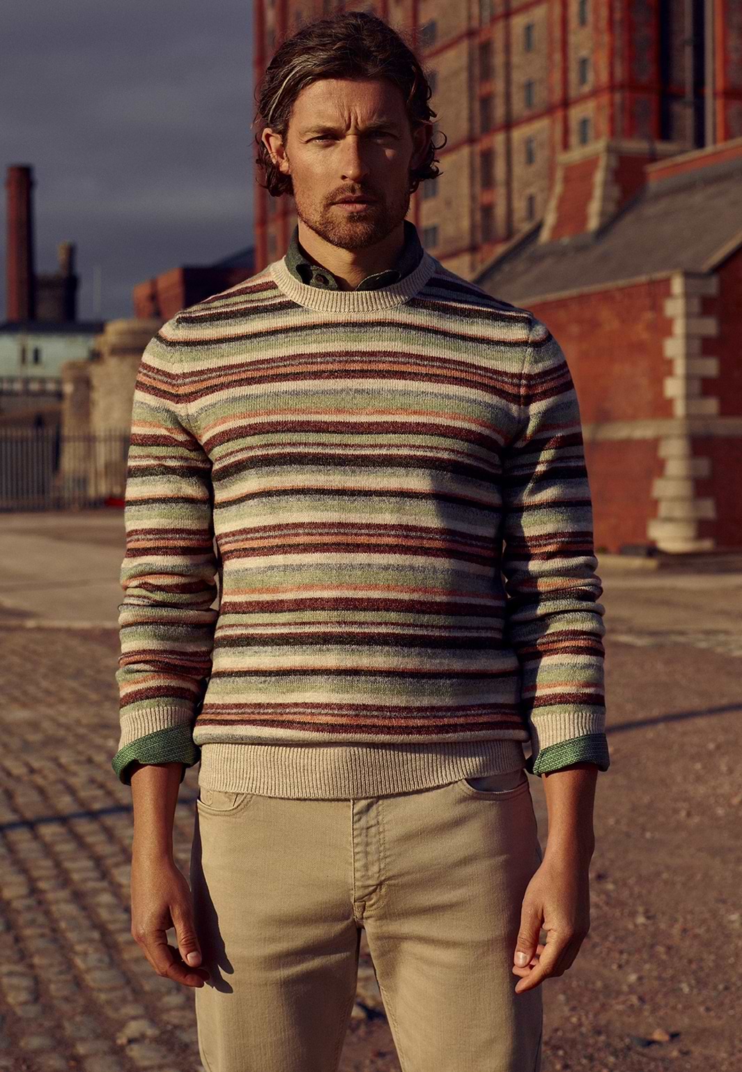Pull-rayé-en-mélange-d'acrylique