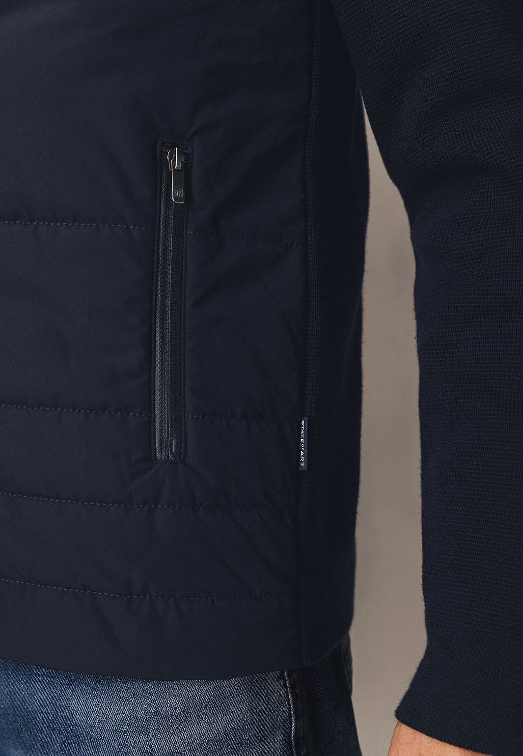 Pull Kingsland Femme – Tricot Devant Matelassé – Safran Green Black Ink – Hiver 2022