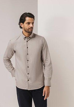 Overhemd-van-gemêleerde-twillstof