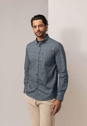 Poplin-overhemd-met-geometrische-print