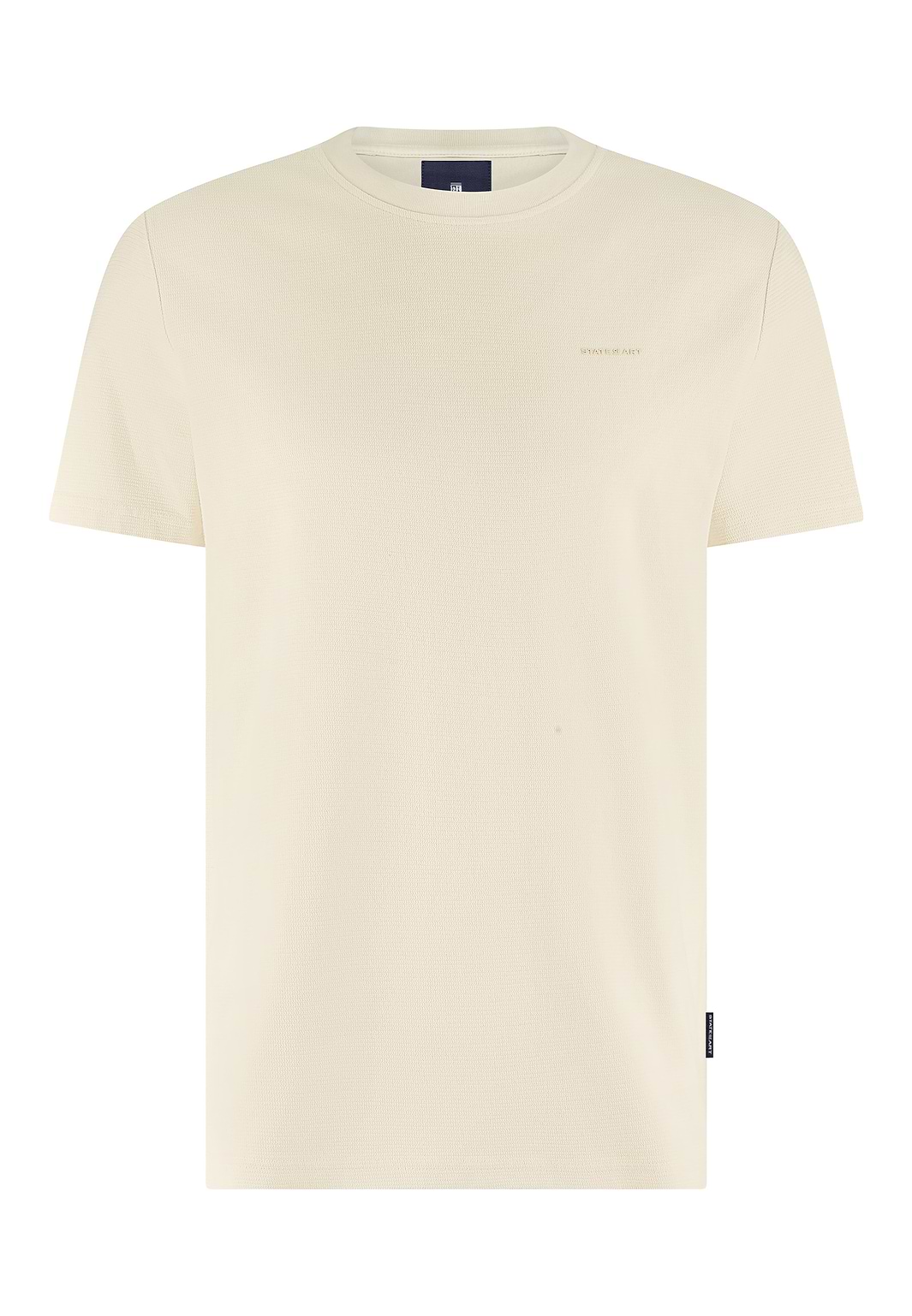 Ronde-hals-T-shirt-met-structuurpatroon