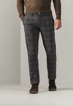 NAVIGATOR-geruite-chino-in-stretchstof