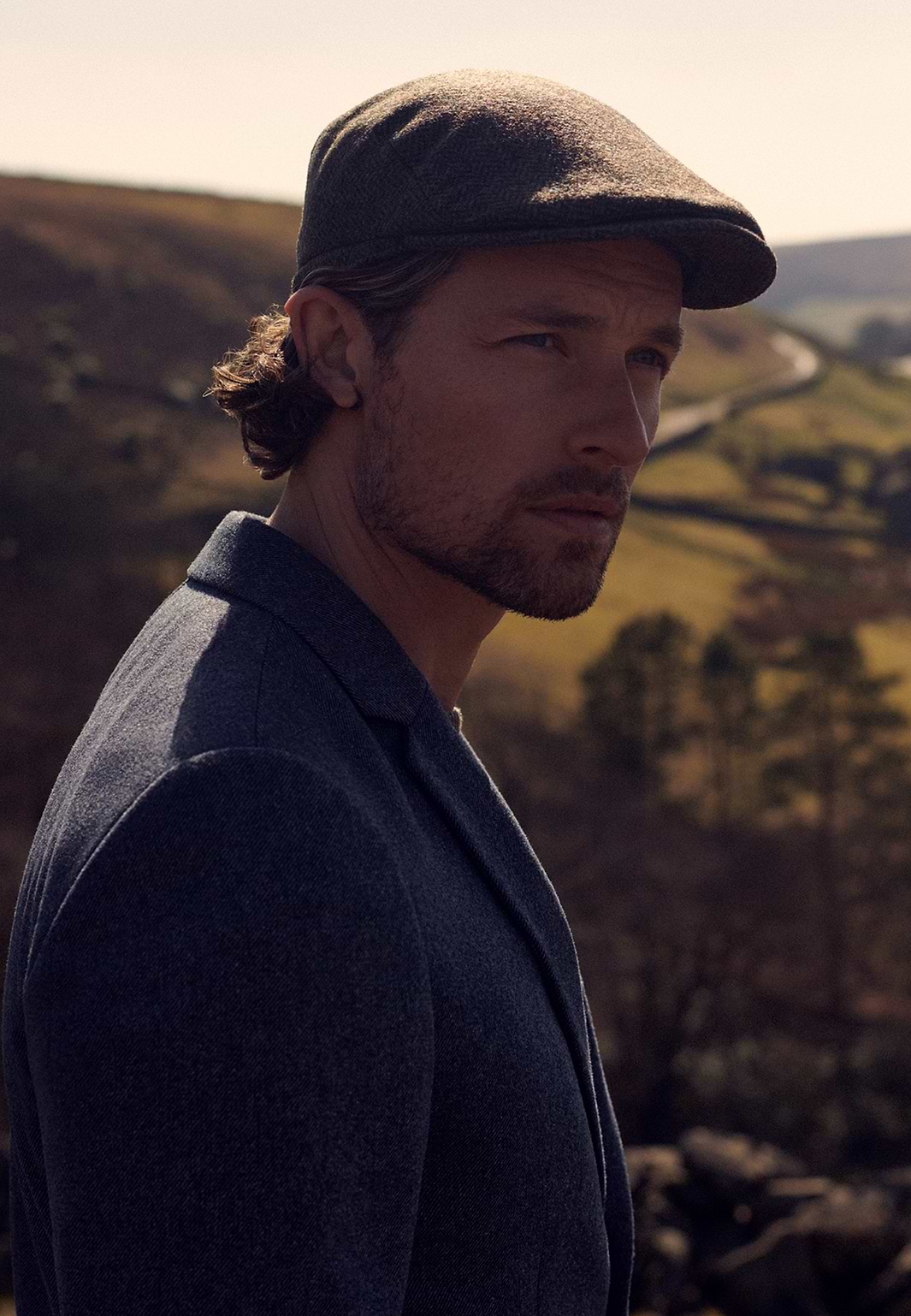 Casquette-plate-City-Sport-à-motif-chevrons