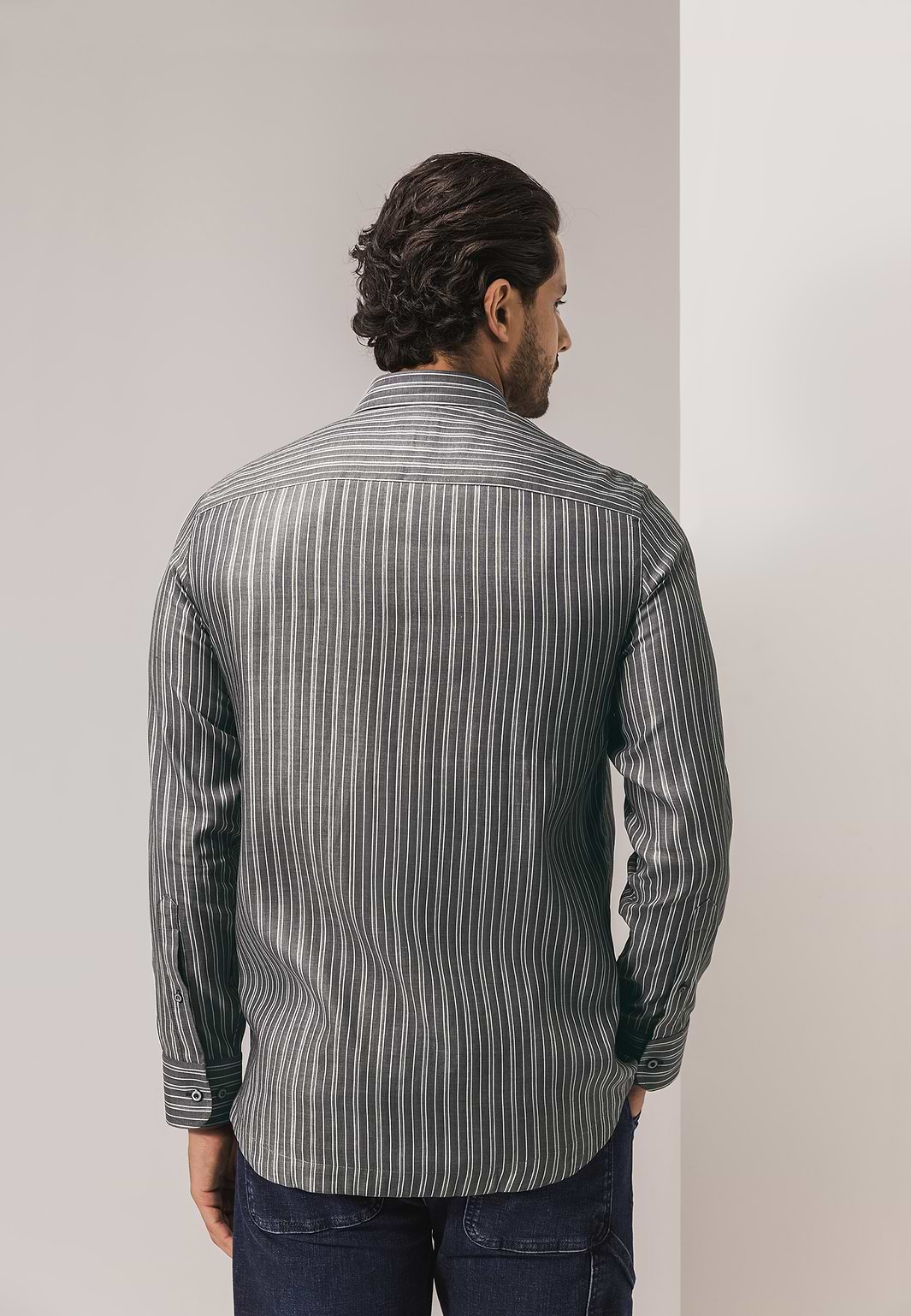 Chemise-LE-MANS-CLASSIC-à-rayures