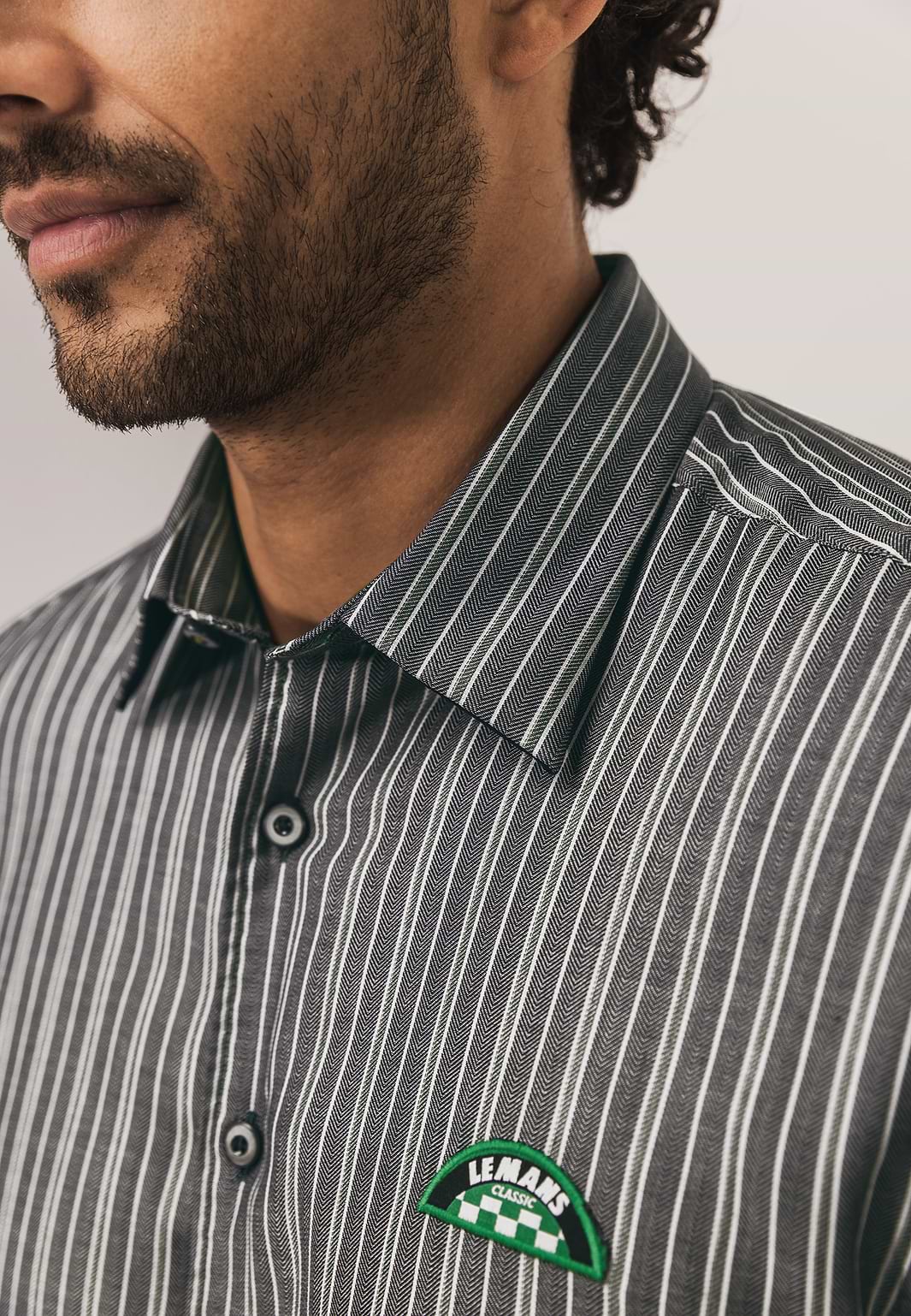 Chemise-LE-MANS-CLASSIC-à-rayures