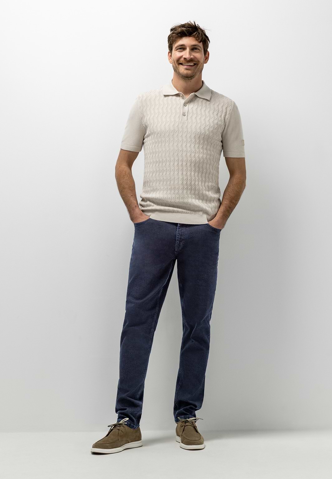 Polo-en-maille-texturé