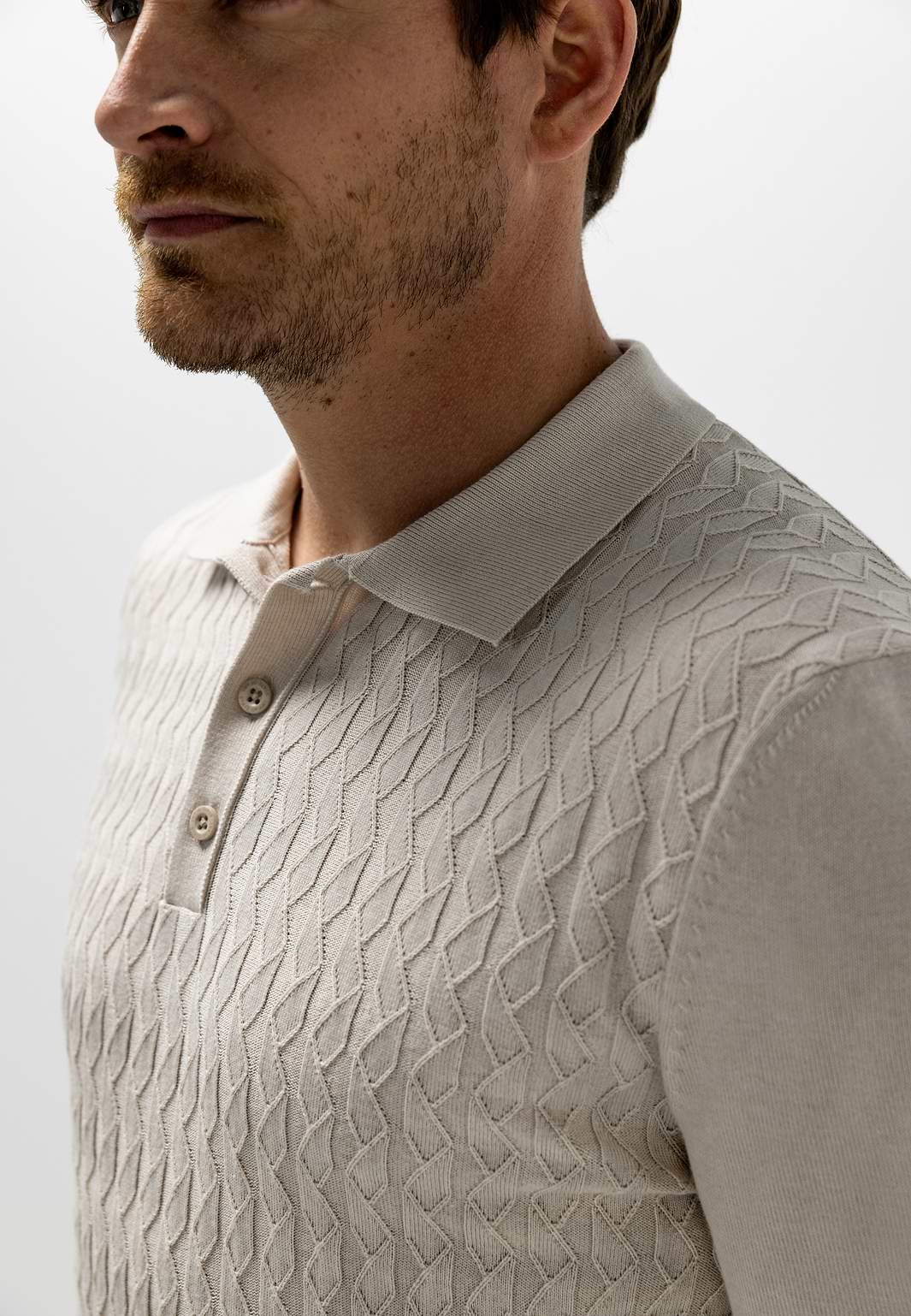 Polo-en-maille-texturé