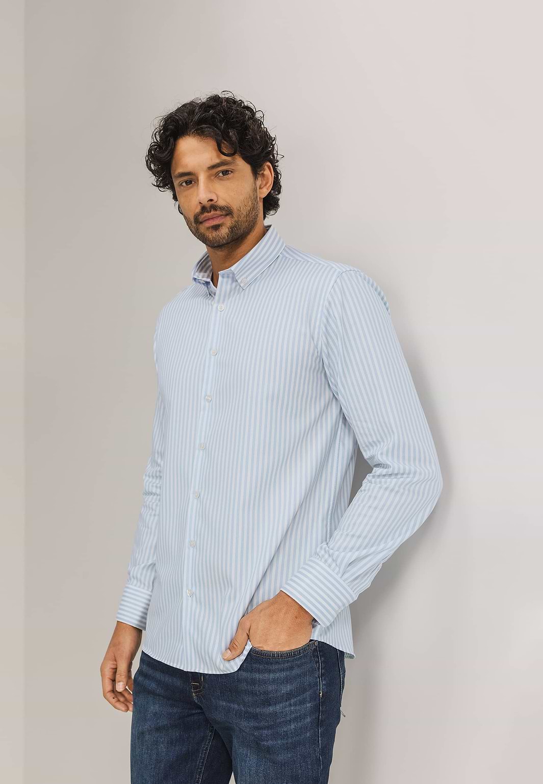 Chemise-ESSENTIALS-à-rayures