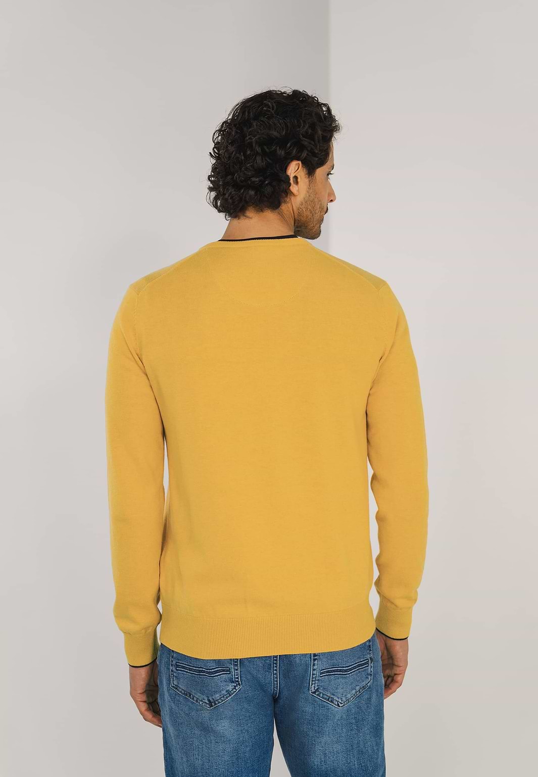 Basis-trui-met-V-hals