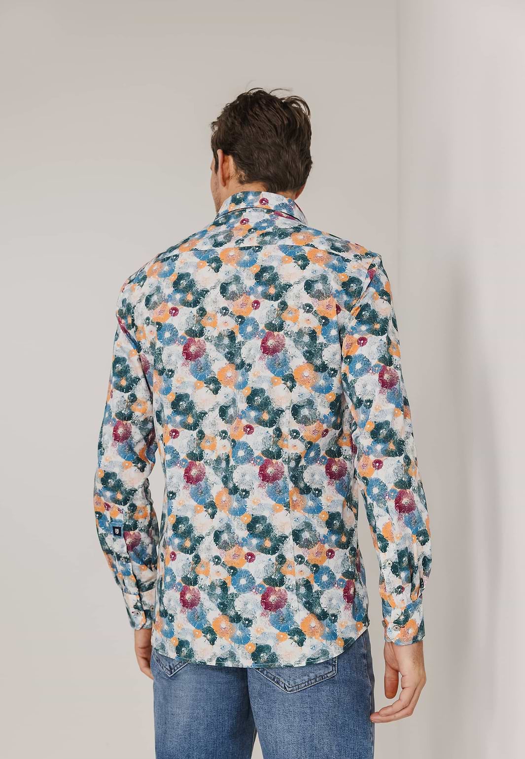 Button-down-overhemd-met-print