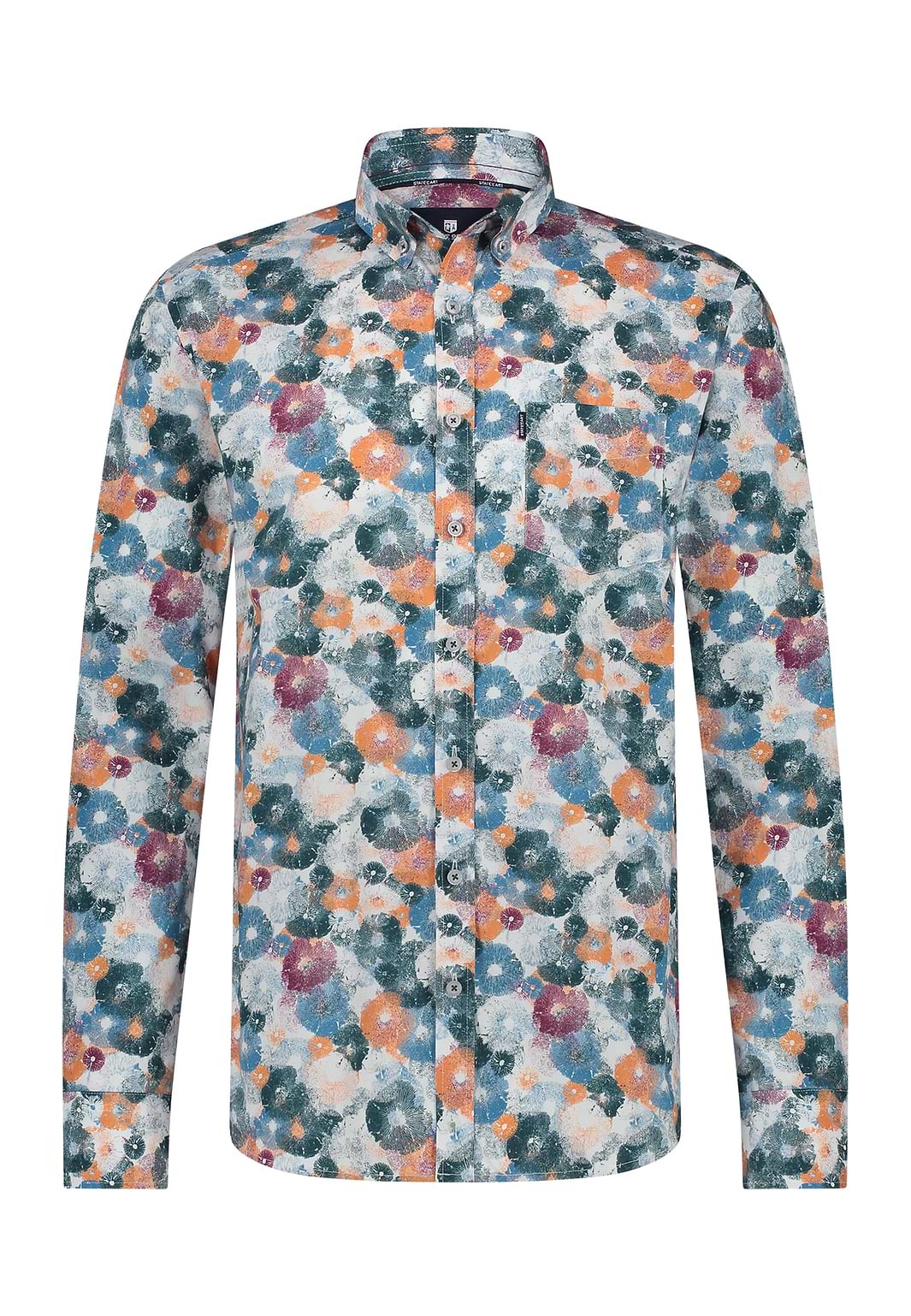 Button-down-overhemd-met-print