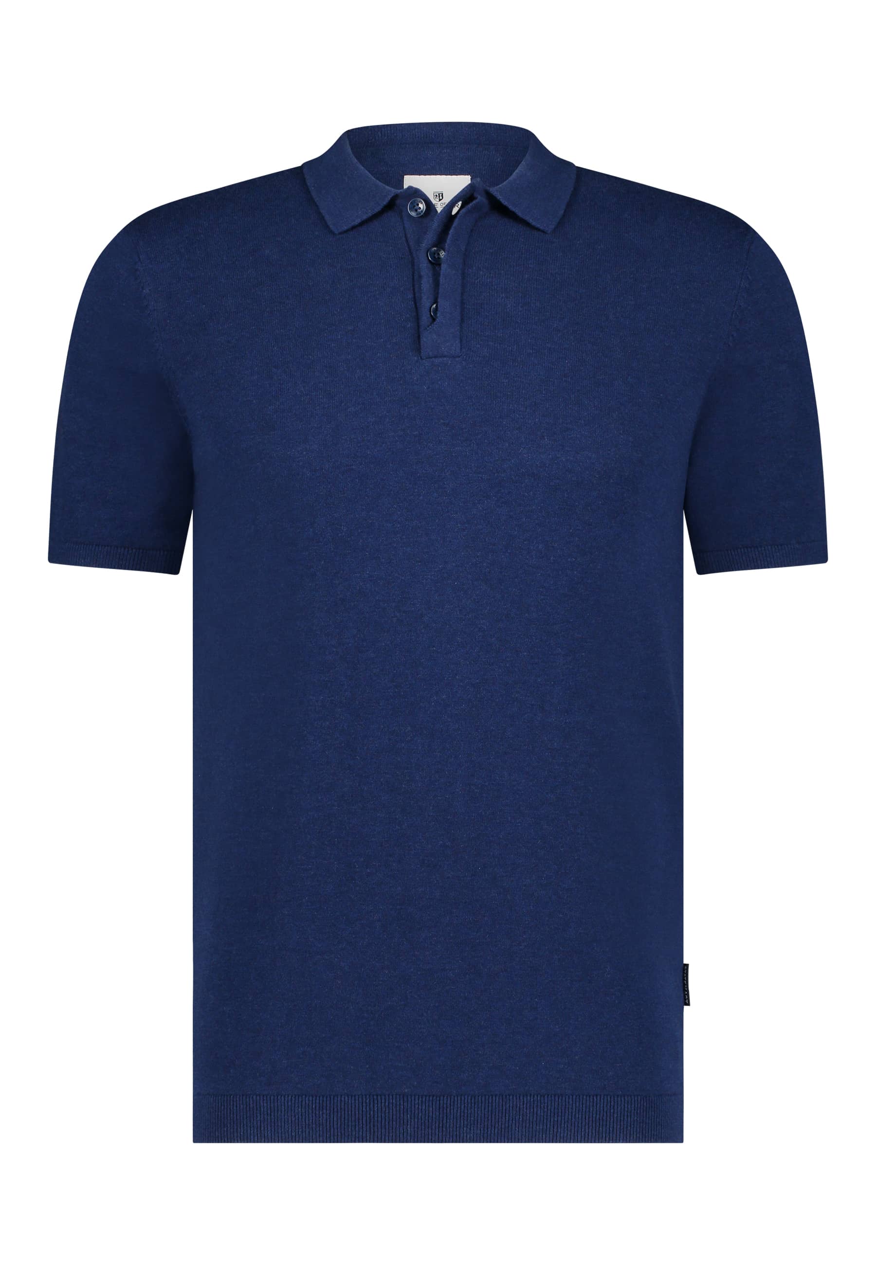 Gebreide-polo-met-korte-mouwen