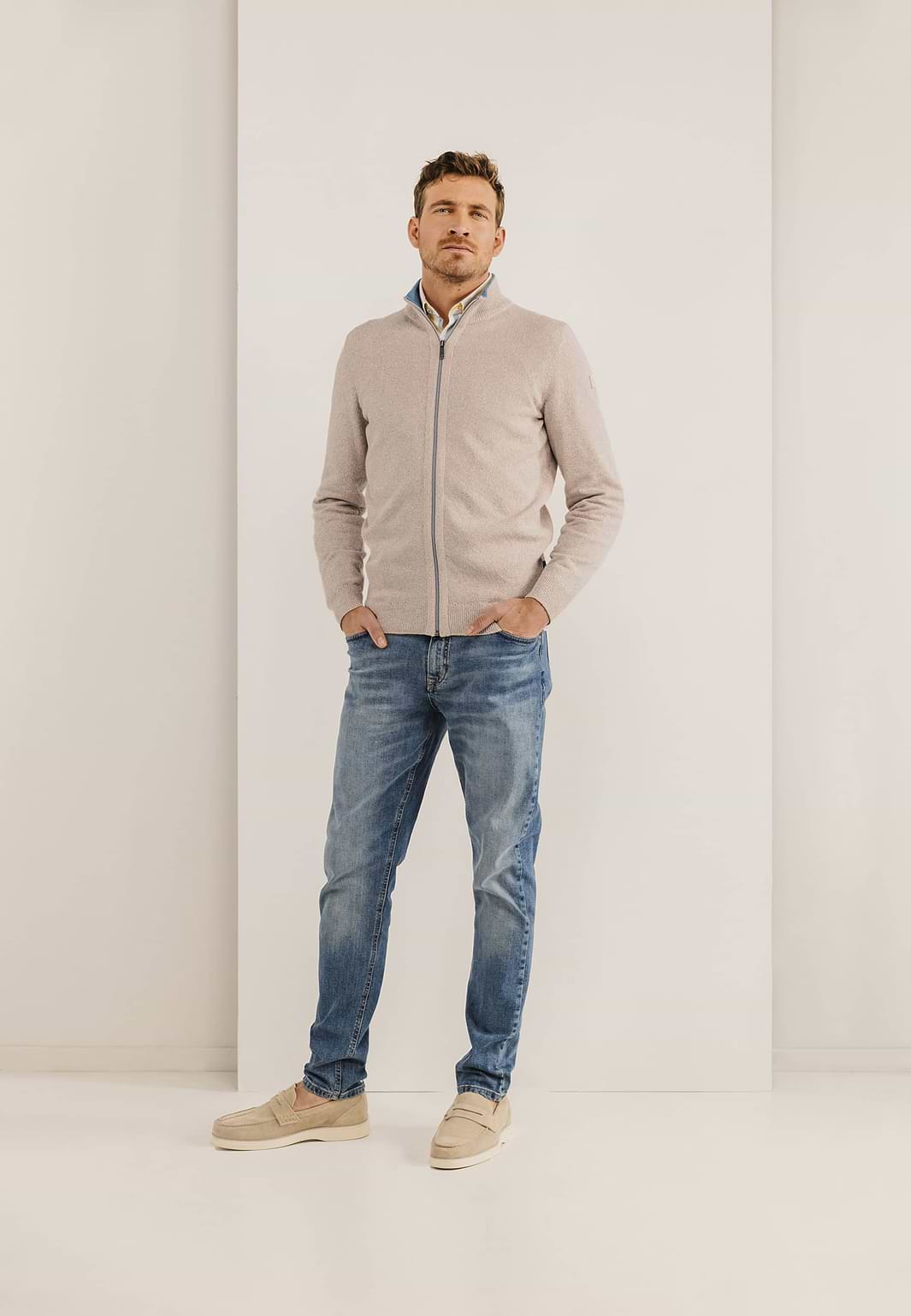 Mouliné-vest-van-een-katoenmix