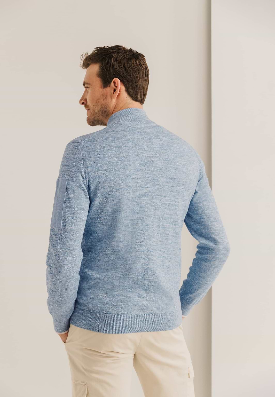 Vest-met-nylon-mouwzak