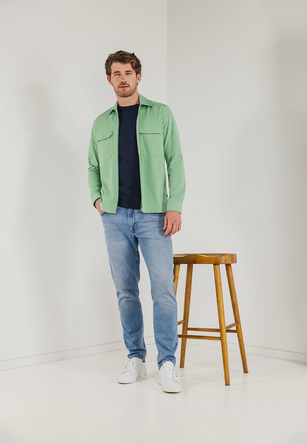 Overshirt-mit-Reißverschluss
