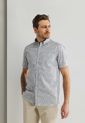 Poplin-overhemd-met-korte-mouwen
