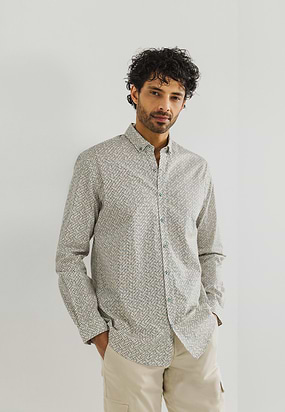 Twill-overhemd-met-geometrisch-patroon