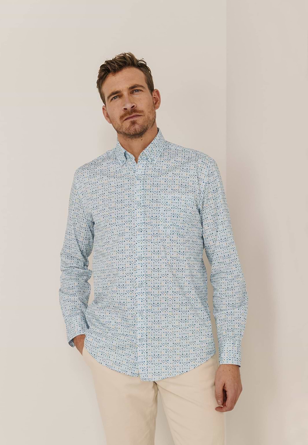 Popeline-Hemd aus Bio-Baumwolle