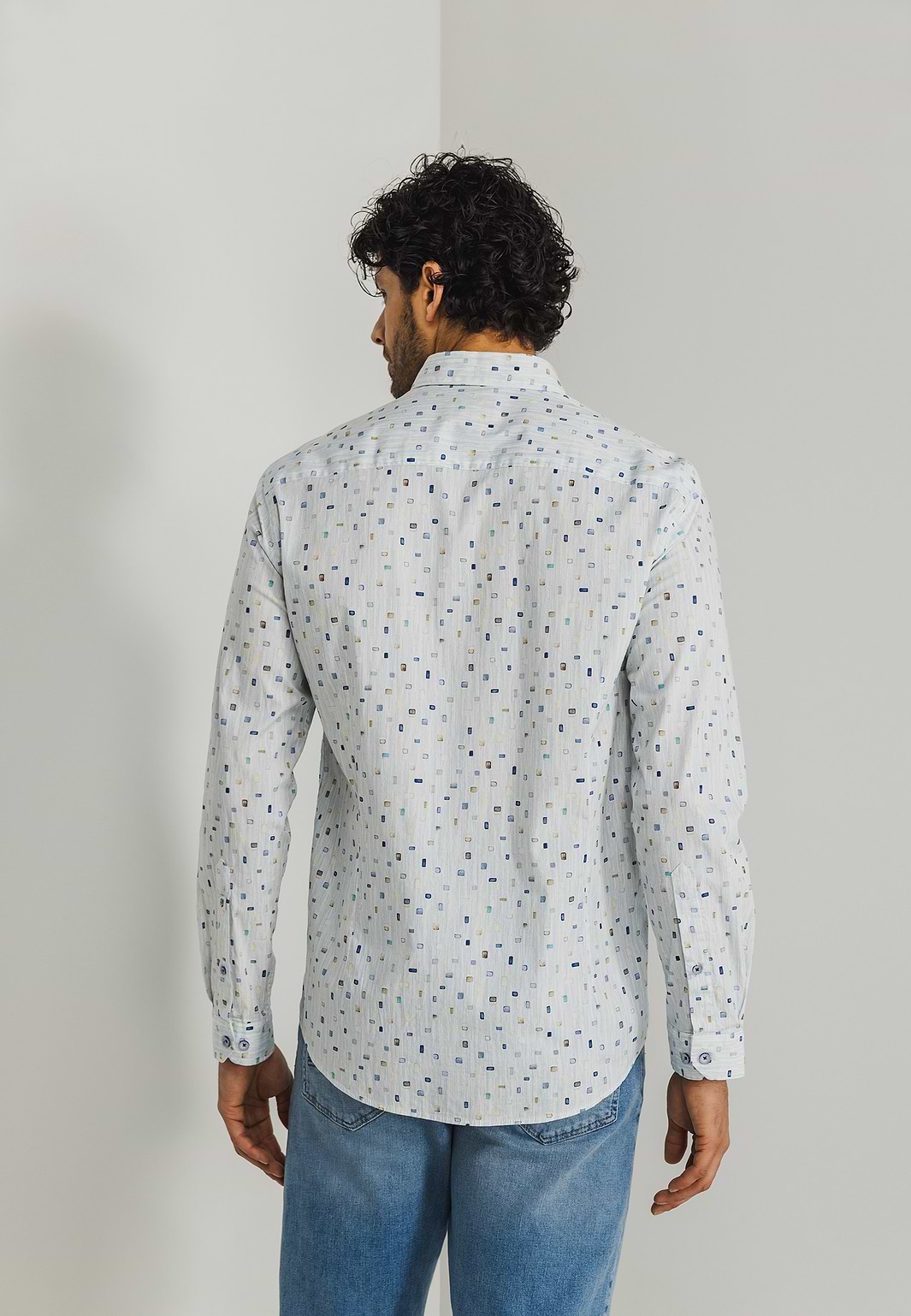 Twill-overhemd-met-abstract-patroon