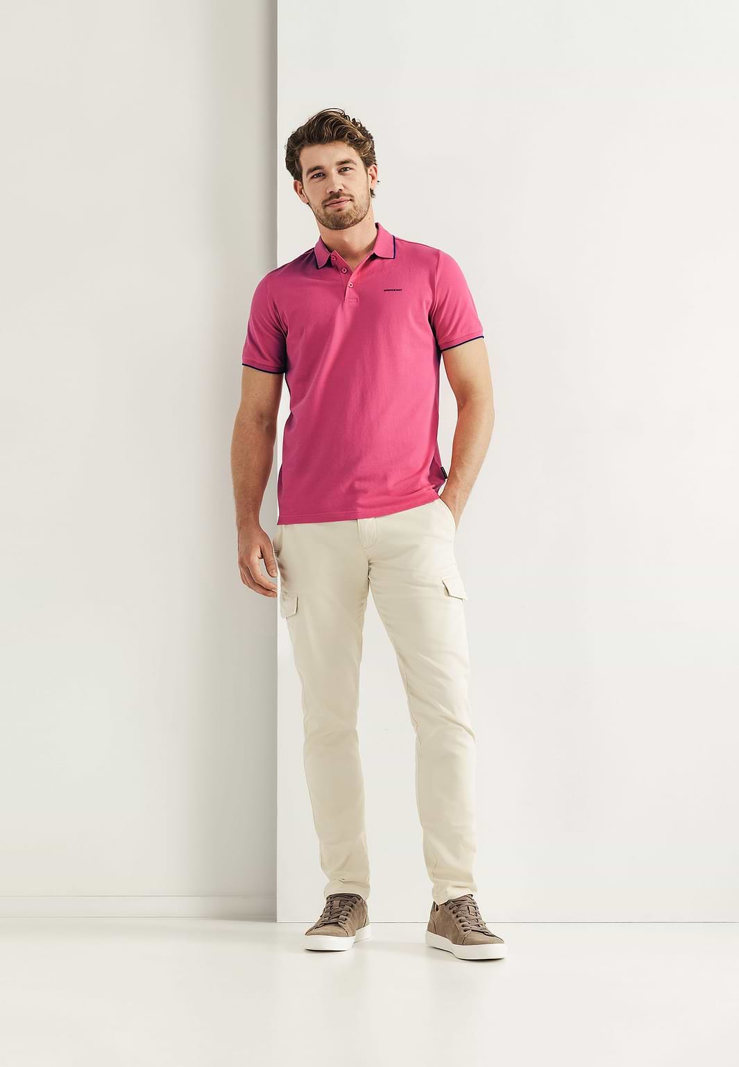 Piqué-polo-in-cotton-stretch