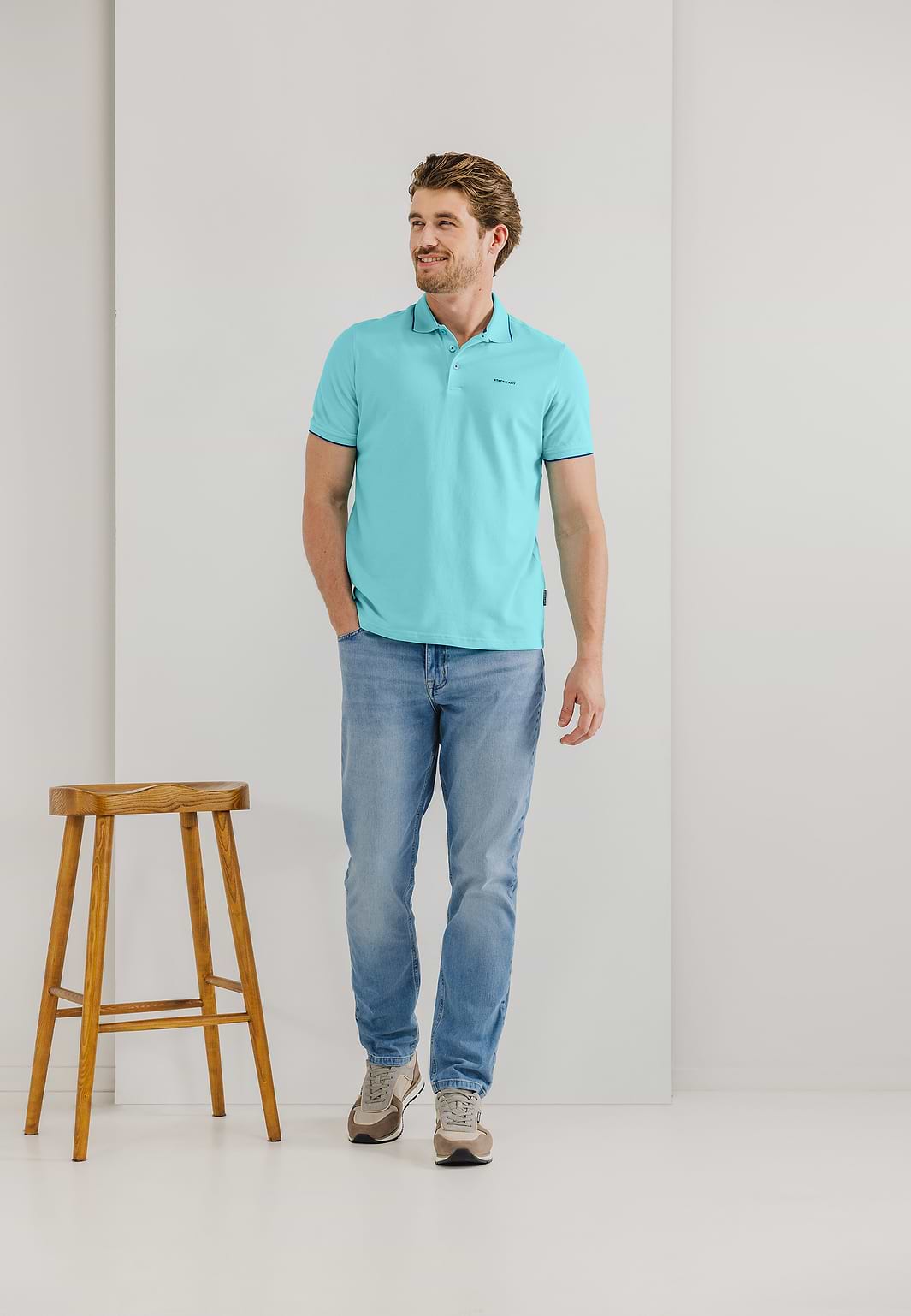 Piqué-polo-in-cotton-stretch