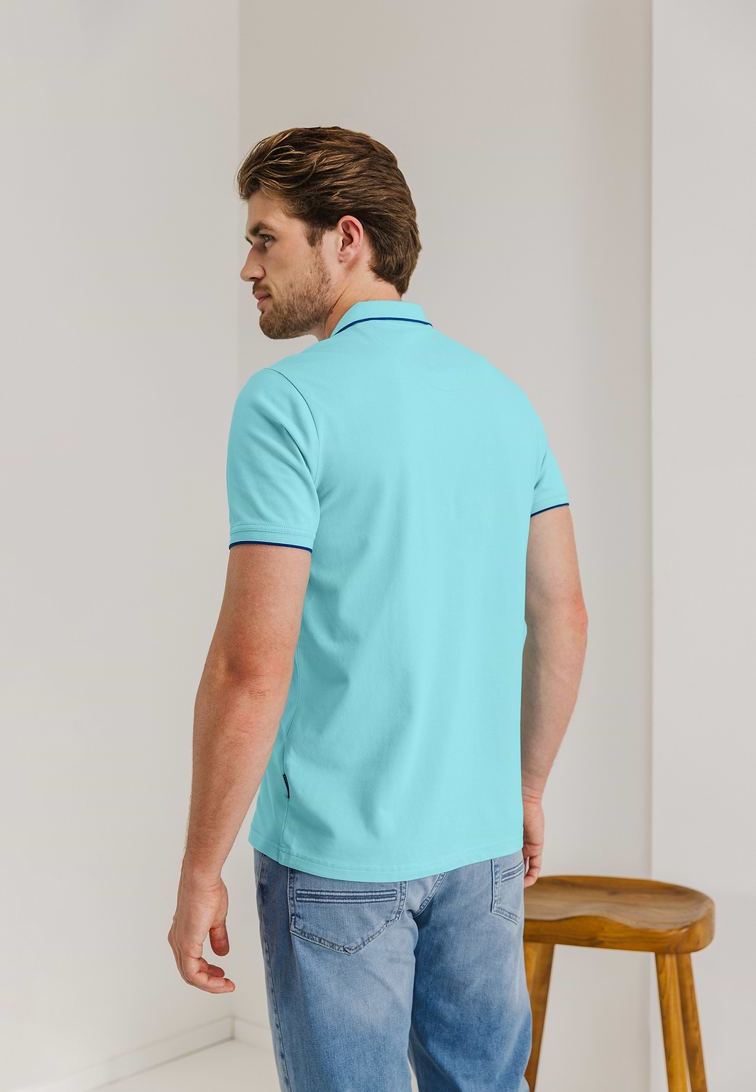 Piqué-polo-in-cotton-stretch