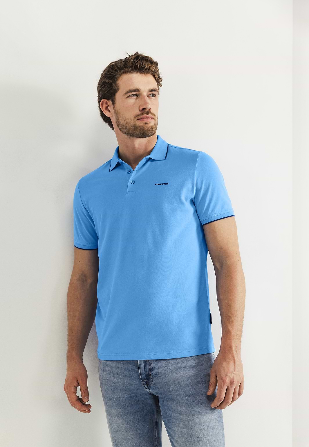 Piqué-polo-in-cotton-stretch