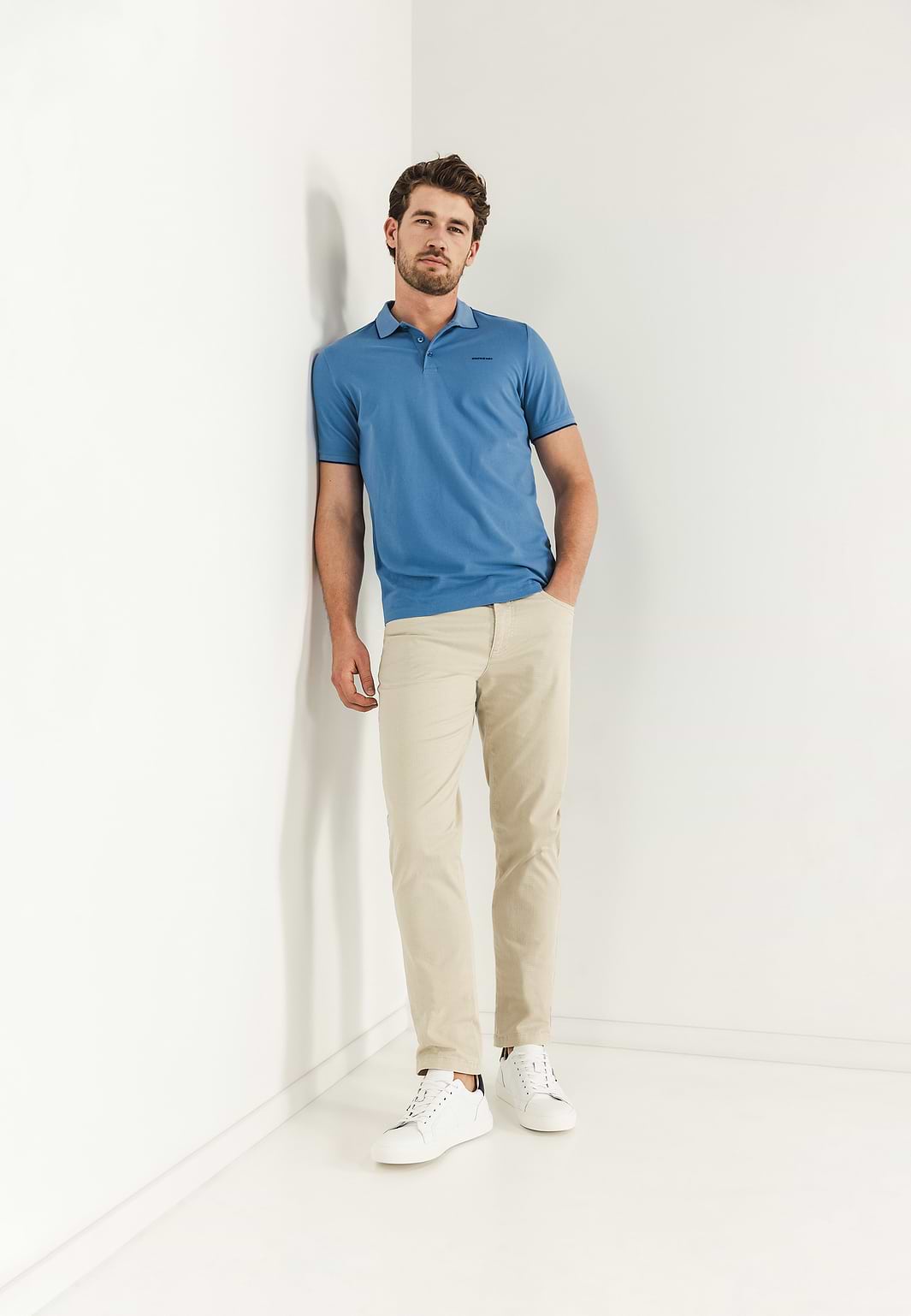 Piqué-polo-in-cotton-stretch