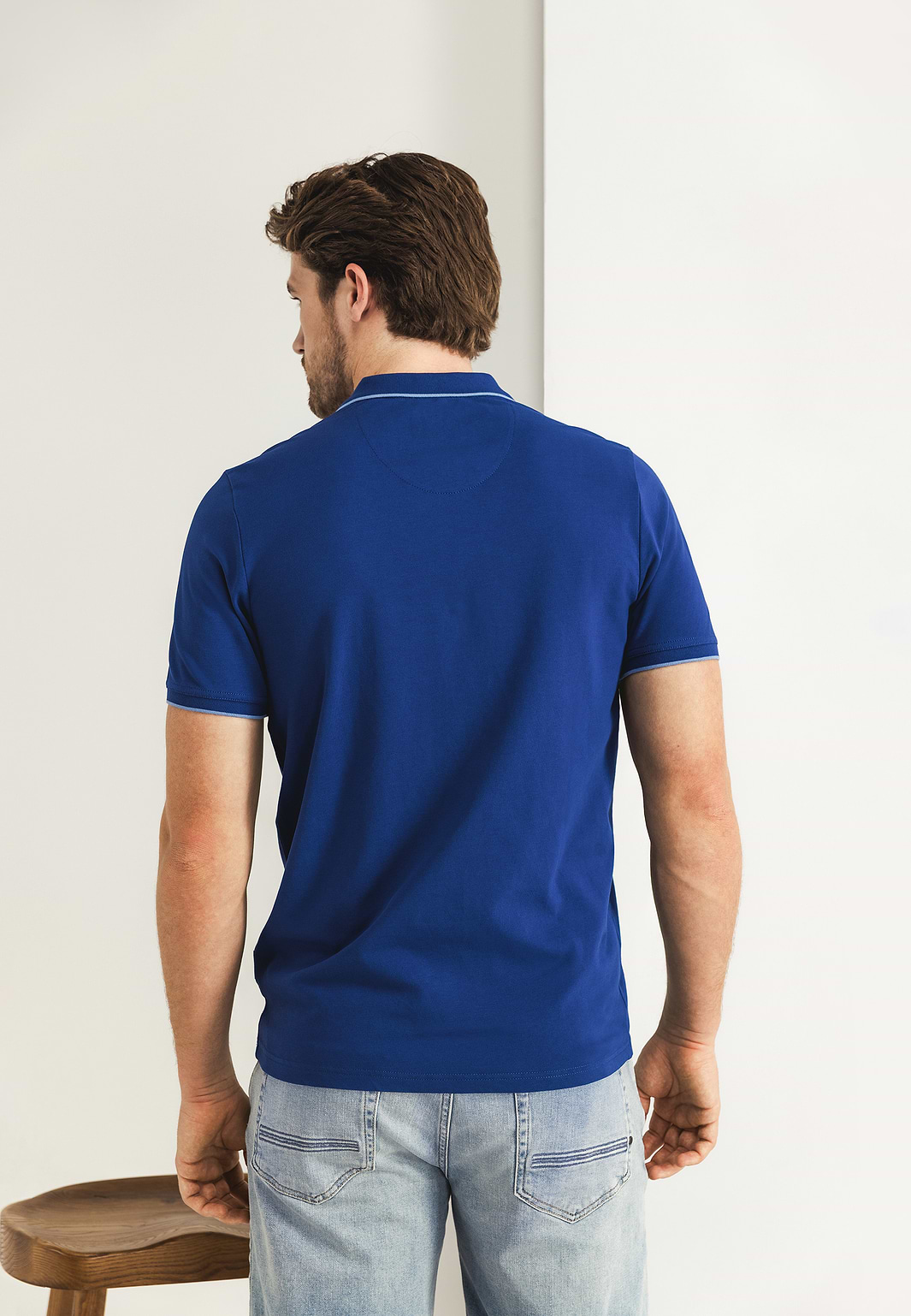 Piqué-polo-in-cotton-stretch
