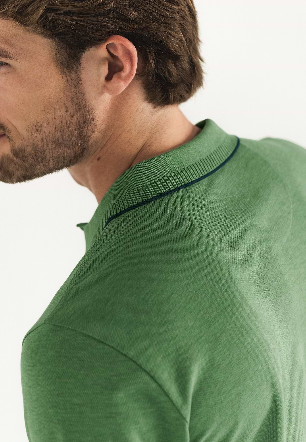 Piqué-polo-met-gemêleerd-dessin