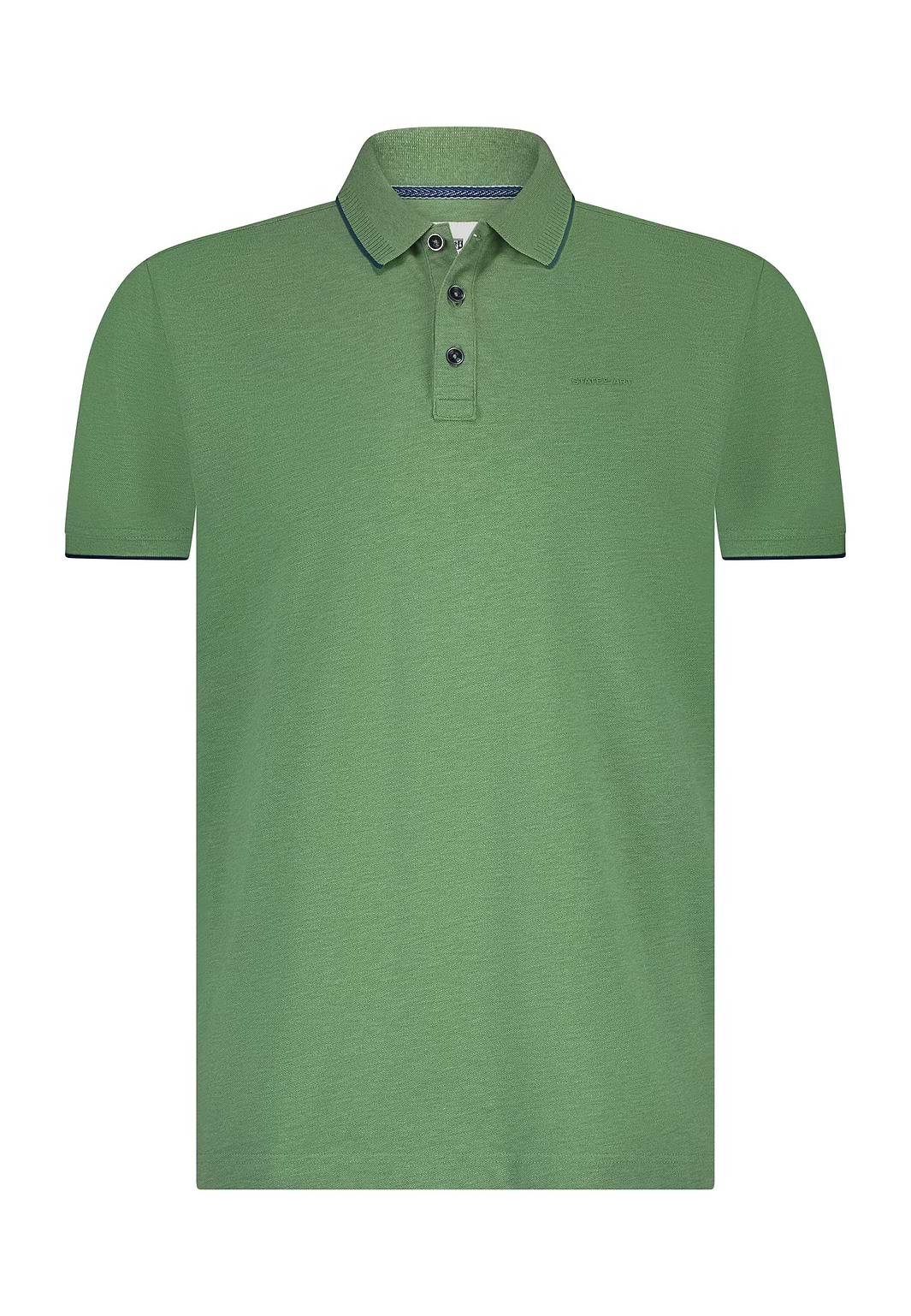 Piqué-polo-met-gemêleerd-dessin