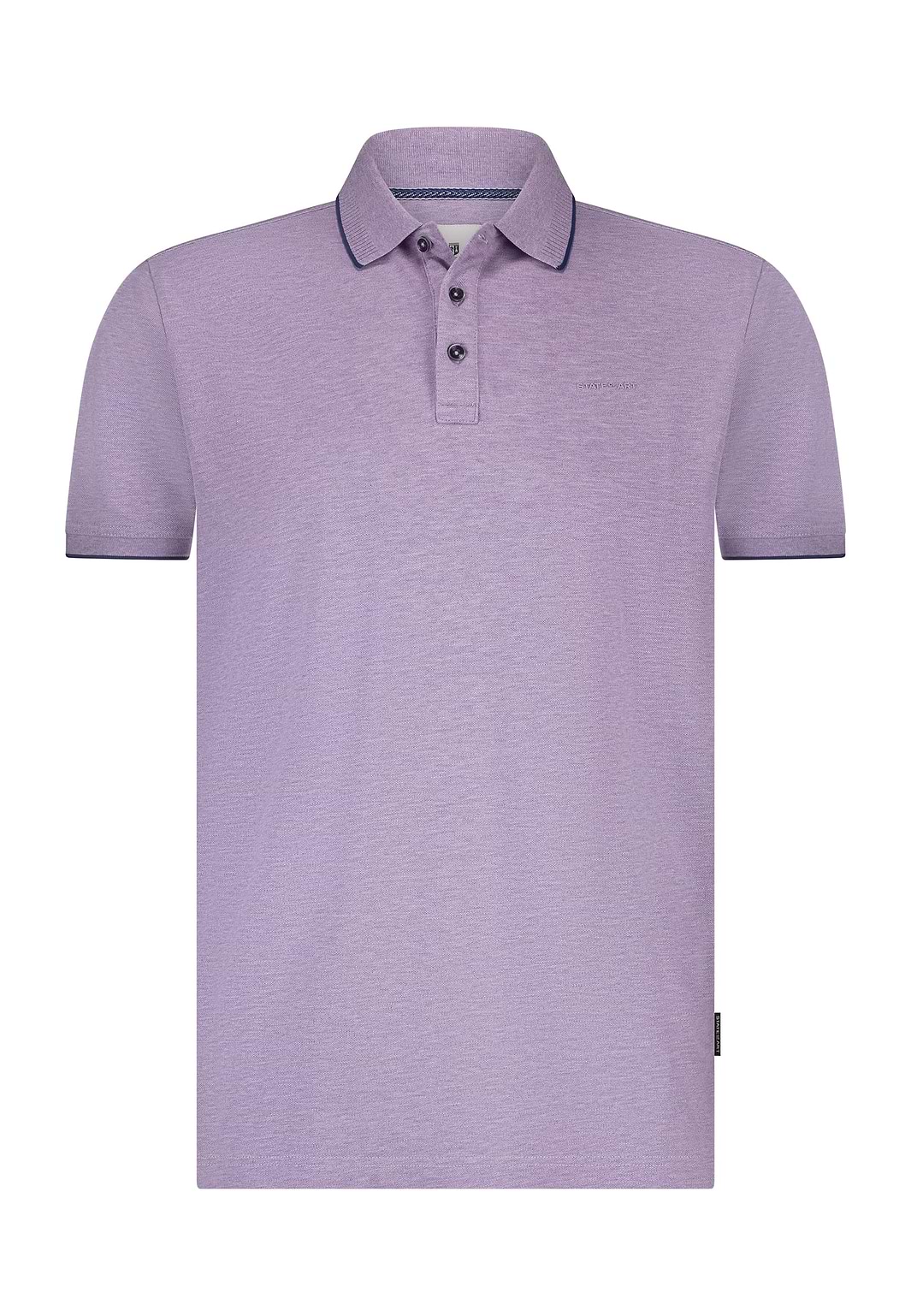 Piqué-polo-met-gemêleerd-dessin