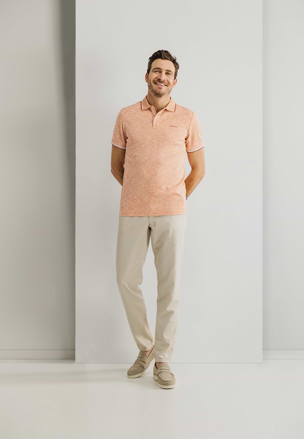 Gemêleerde-polo-met-streepdetails