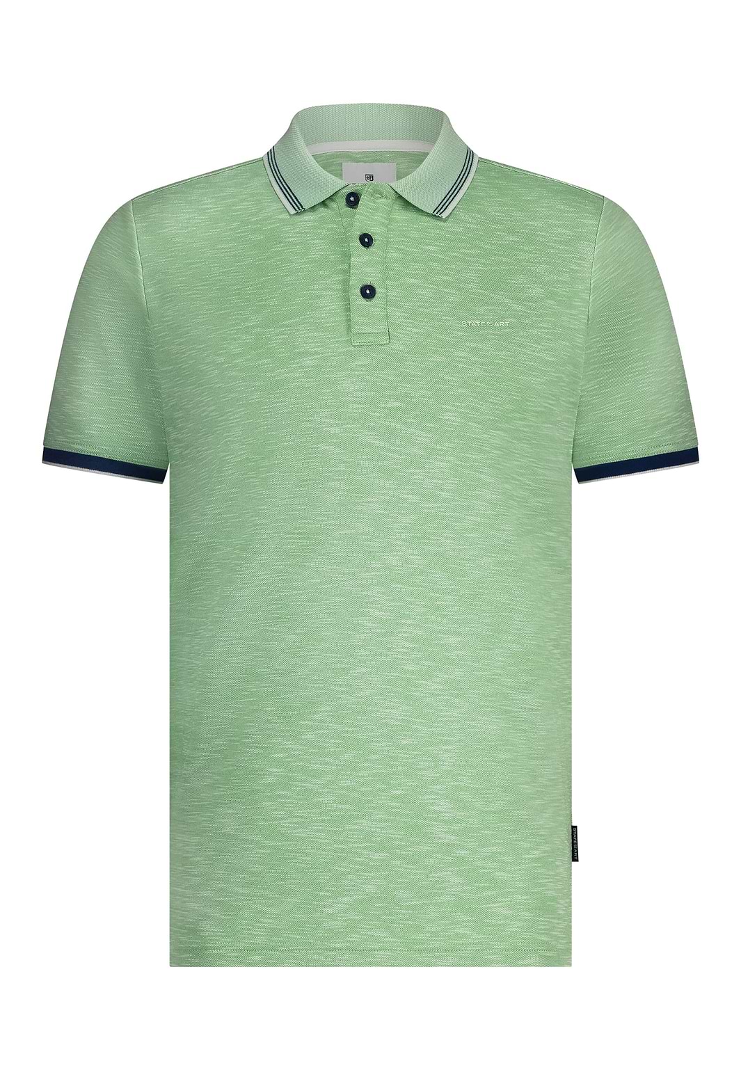 Gemêleerde-polo-met-streepdetails