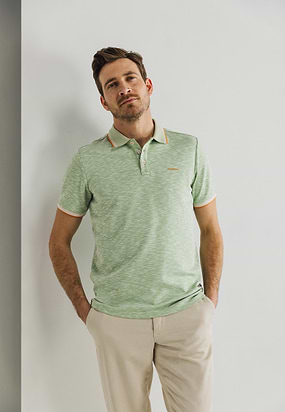 Gemêleerde-polo-met-streepdetails