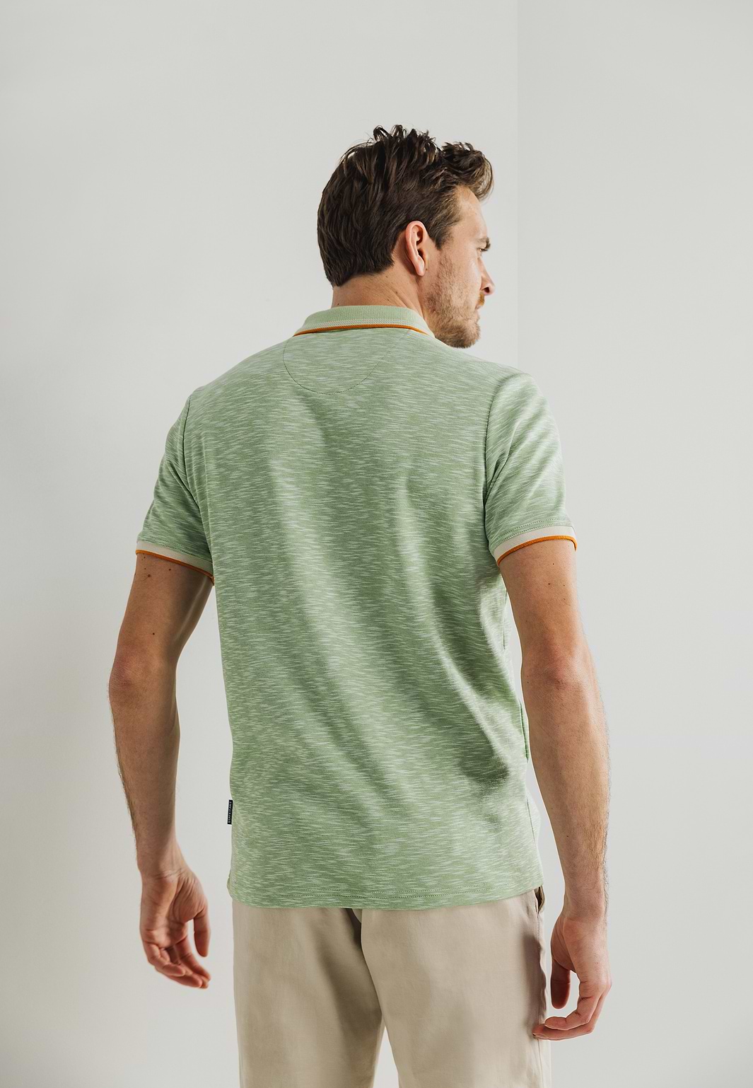 Gemêleerde-polo-met-streepdetails