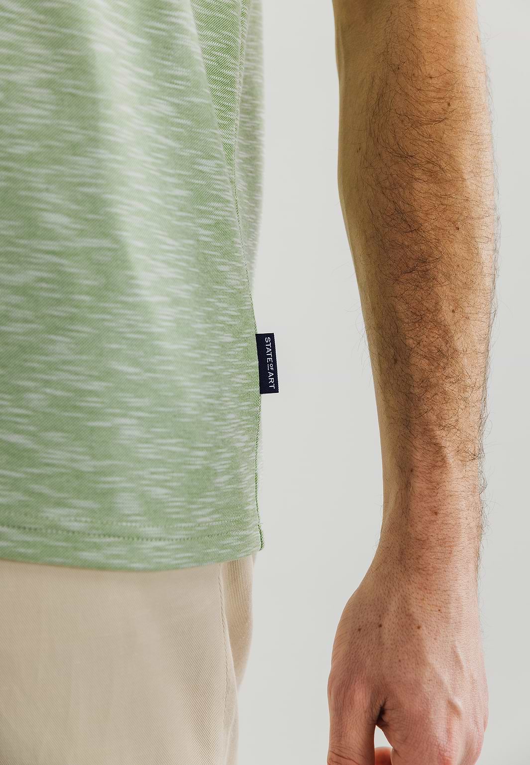 Gemêleerde-polo-met-streepdetails