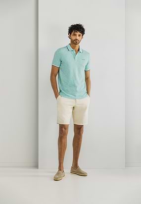 Gemêleerde-polo-met-streepdetails