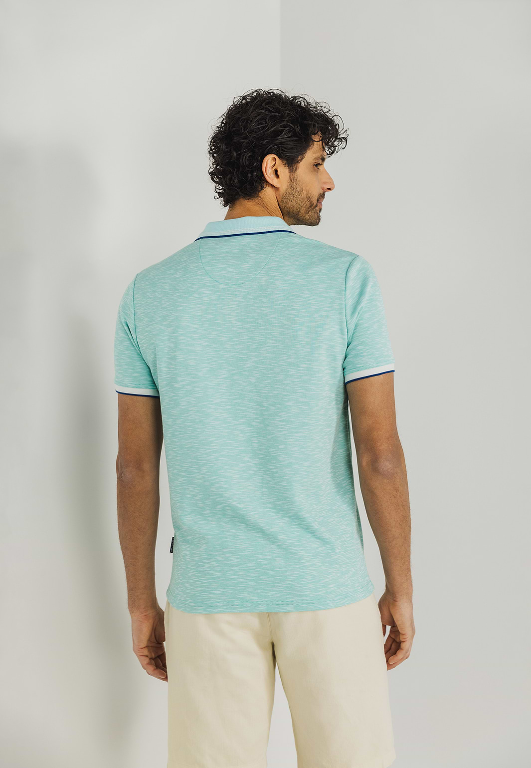 Gemêleerde-polo-met-streepdetails