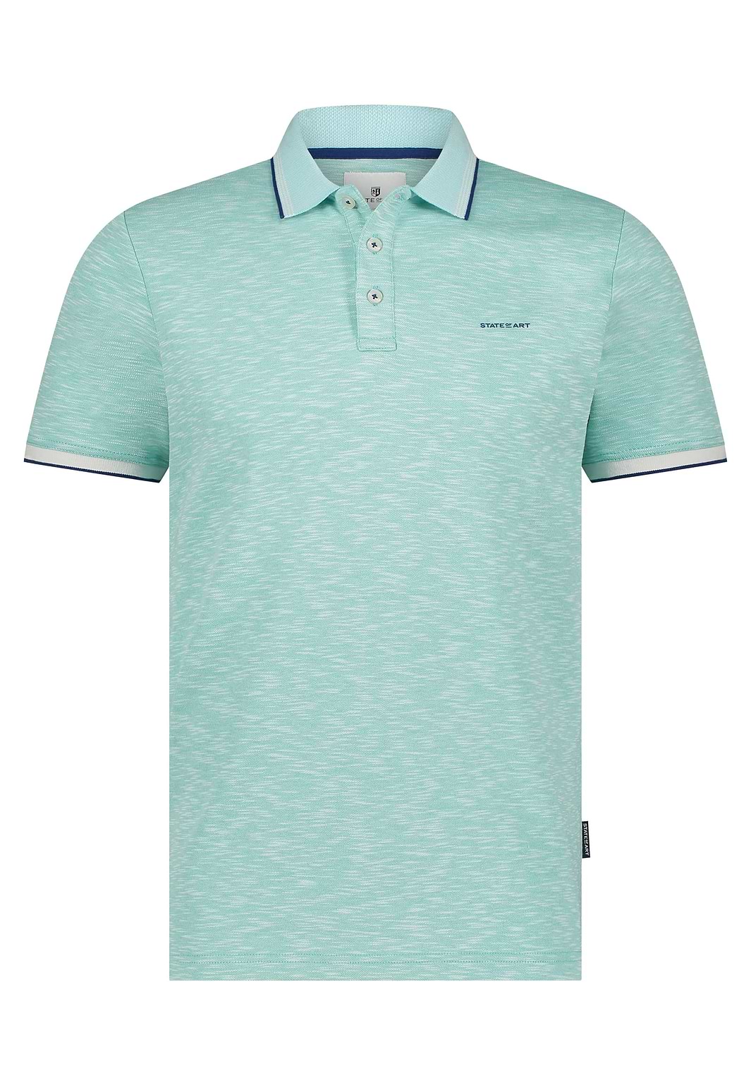 Gemêleerde-polo-met-streepdetails