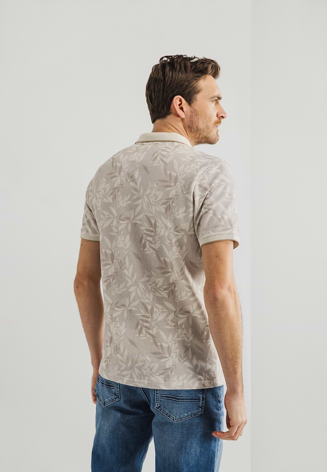 Bedrukte-jersey-polo-met-oxford-kraag