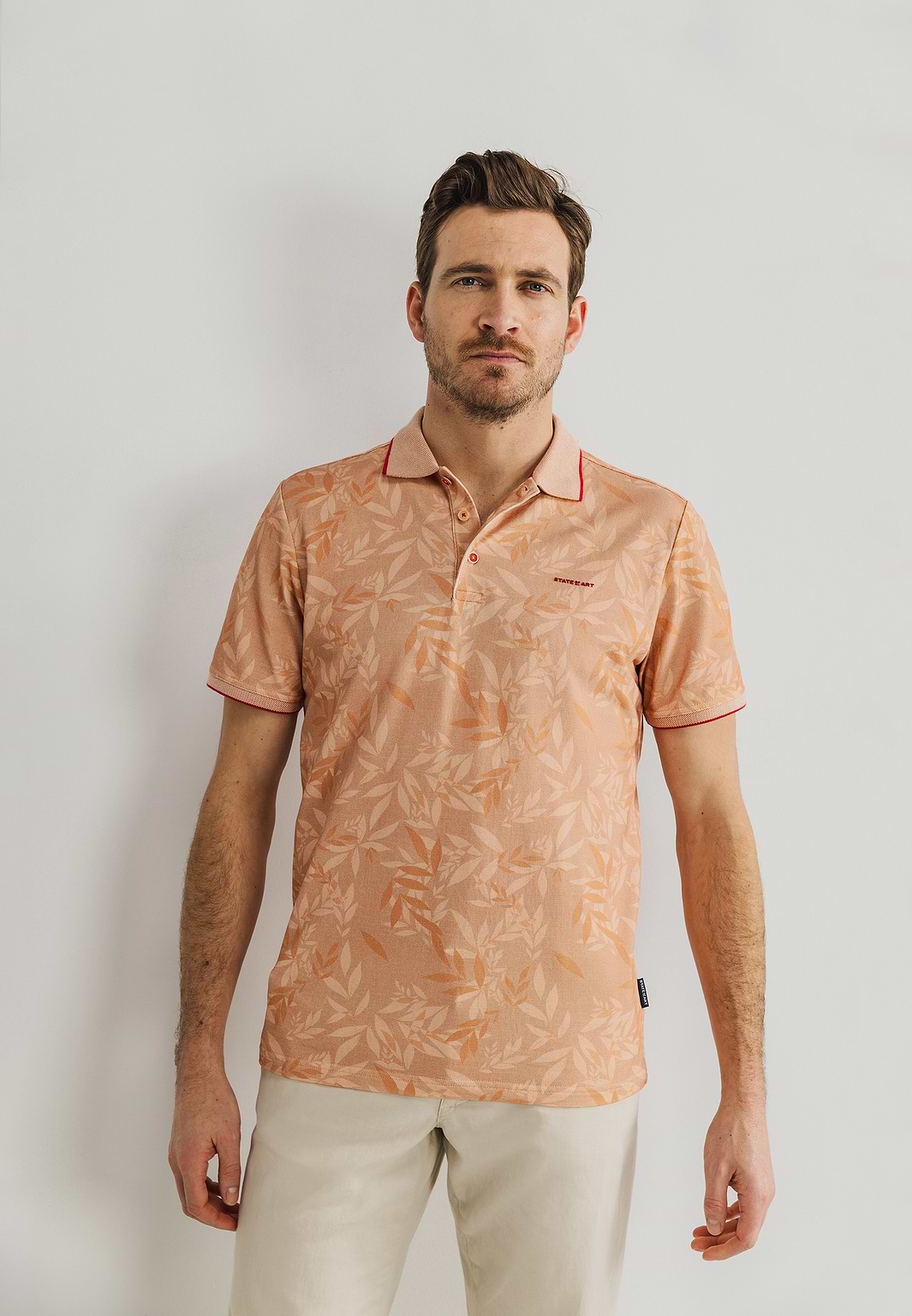 Bedrukte-jersey-polo-met-oxford-kraag