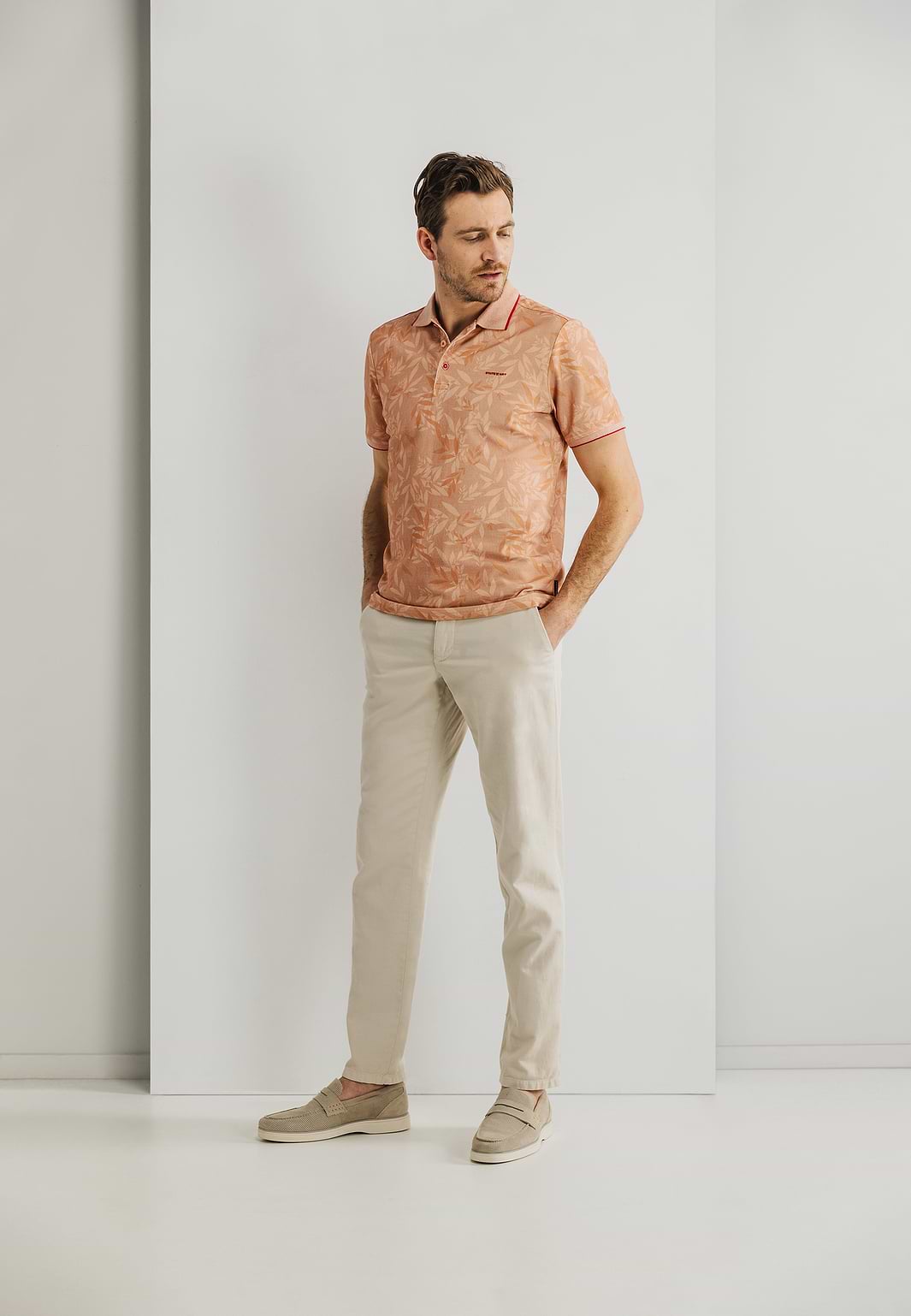 Bedrukte-jersey-polo-met-oxford-kraag