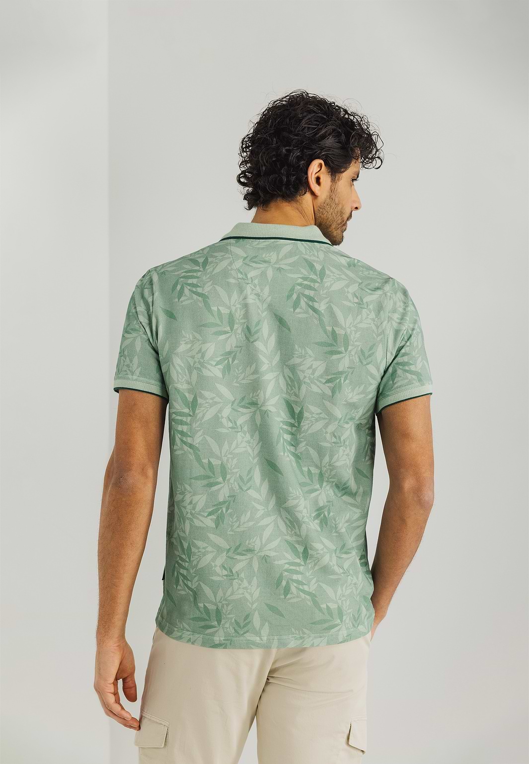 Bedrukte-jersey-polo-met-oxford-kraag