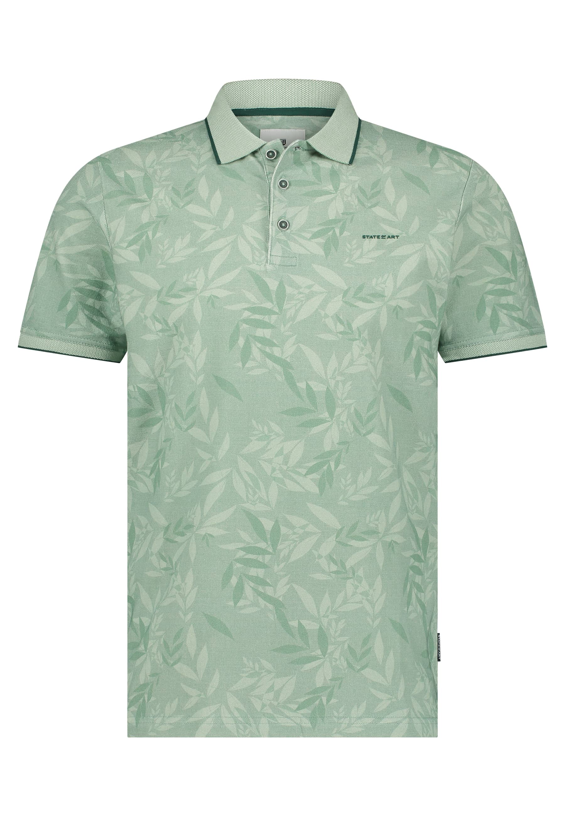 Bedrukte-jersey-polo-met-oxford-kraag