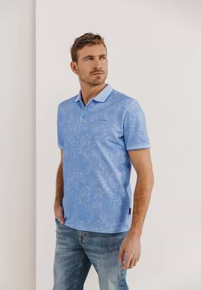 Bedrukte-jersey-polo-met-oxford-kraag