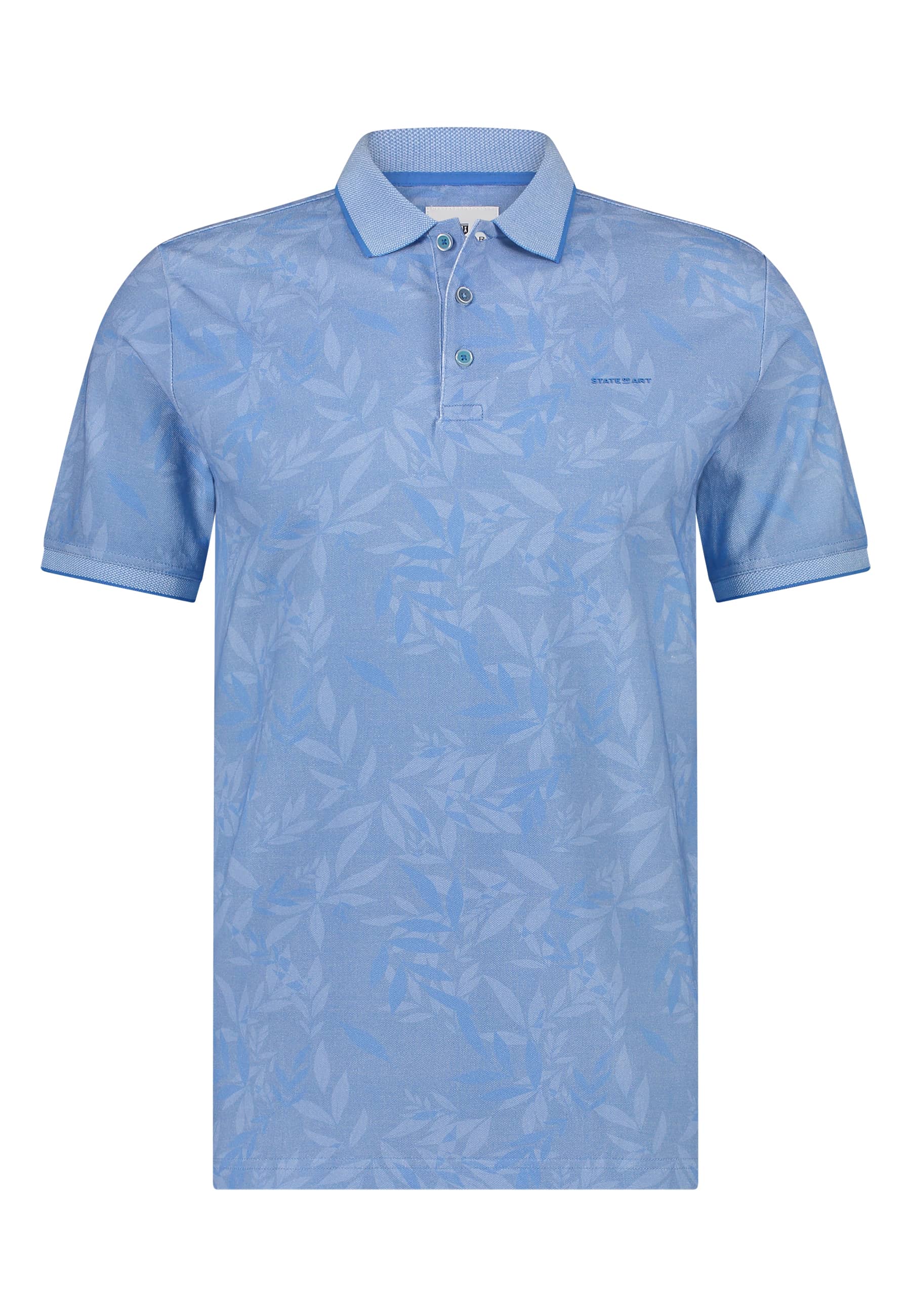 Bedrukte-jersey-polo-met-oxford-kraag