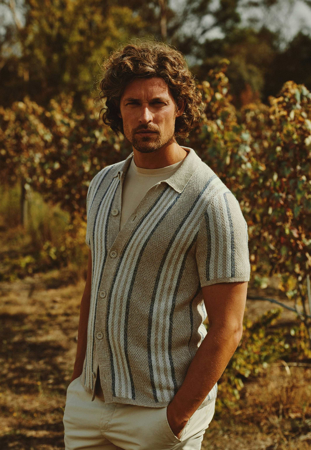 T-shirt-with-herringbone-pattern