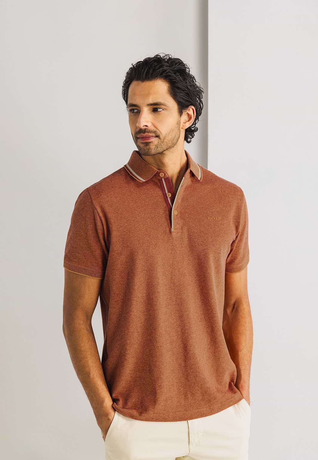 Oxford-piqué-polo-met-streepdetails